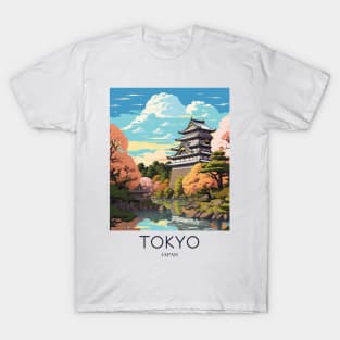 A Pop Art Travel Print of Tokyo Japan T-Shirt